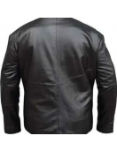 Men's Punisher Exclusive Skull Halloween Black Leather Motorcycle Jacket