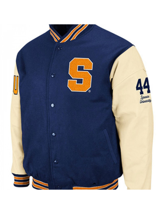 Men's Syracuse S Letterman Blue Jacket