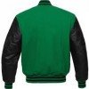 Men's Varsity Black and Green Jacket Men's Varsity Black and Green Jacket