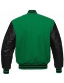 Men's Varsity Black and Green Jacket