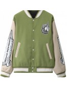 Men's Varsity CZ Editorial Department Baseball Wool Jacket