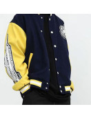 Men's Varsity CZ Editorial Department Baseball Wool Jacket