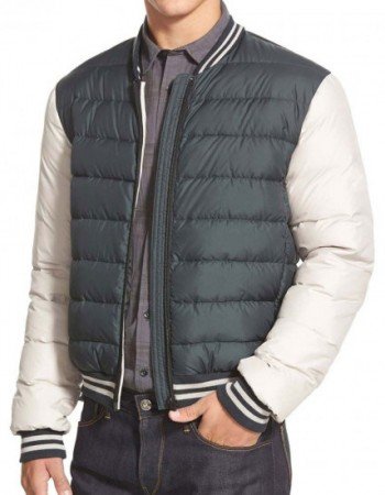 Men's Varsity Moncler Puffer Bomber Jacket