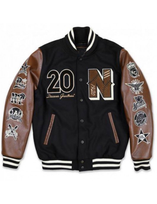 Men's Varsity Negro League Baseball Bomber Jacket