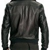 Mens Air Force Leather Bomber Jacket Fur Collar Black Mens Air Force Leather Bomber Jacket Fur Collar Black