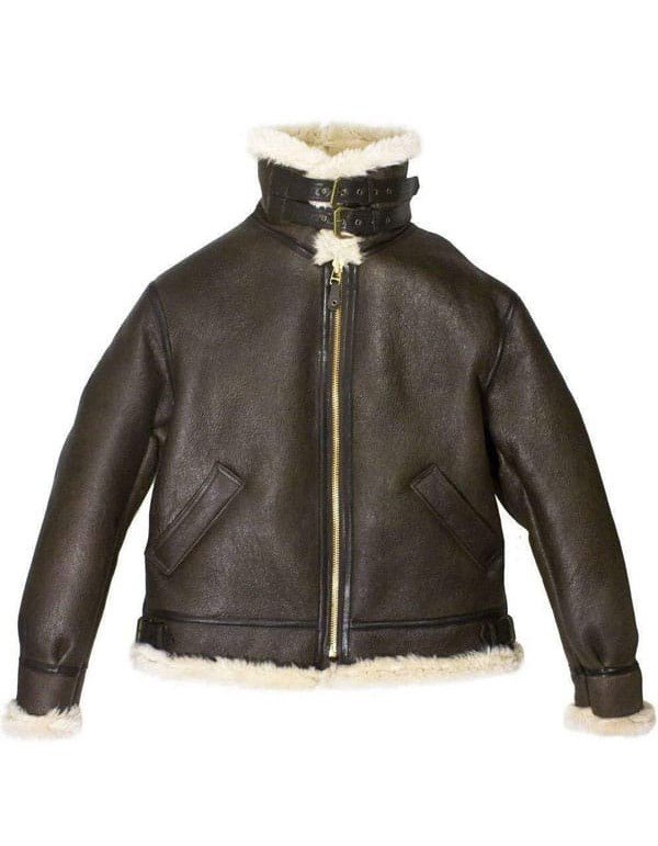 Mens B3 Bomber Aviator WWII Shearling Sheepskin Leather Jacket Mens B3 Bomber Aviator WWII Shearling Sheepskin Leather Jacket