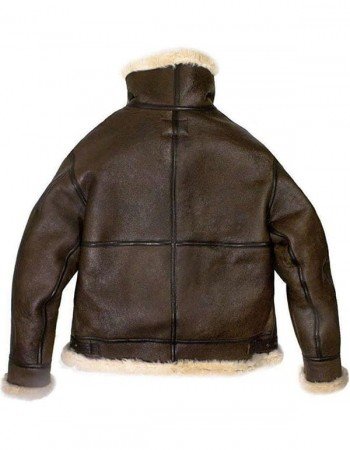 Mens B3 Bomber Aviator WWII Shearling Sheepskin Leather Jacket Mens B3 Bomber Aviator WWII Shearling Sheepskin Leather Jacket