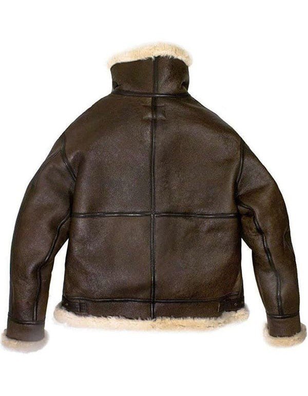 Mens B3 Bomber Aviator WWII Shearling Sheepskin Leather Jacket Mens B3 Bomber Aviator WWII Shearling Sheepskin Leather Jacket