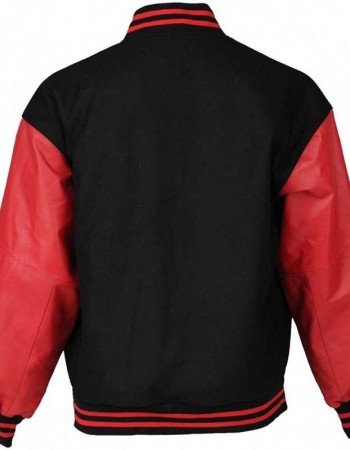 Mens Baseball Corvette Varsity Round Collar Bomber Letterman Jacket