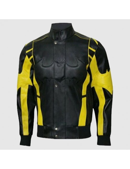 Mens Batman Arkham Knight Leather Jacket Costume