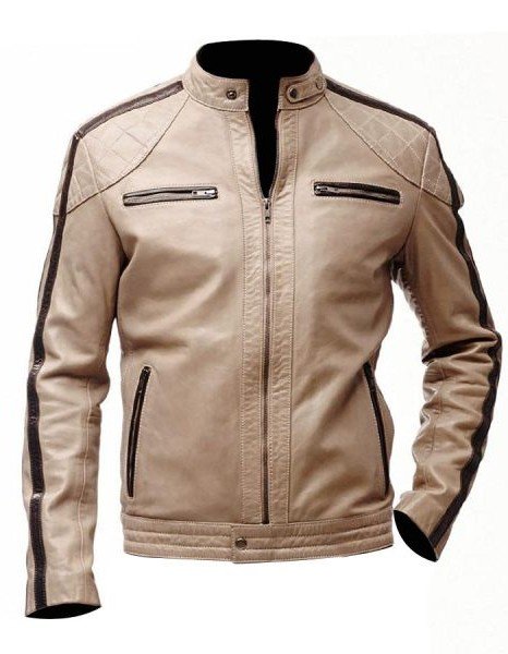Mens Beige Leather Jacket Mens Beige Leather Jacket