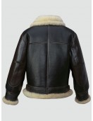 Mens Black Shearling B3 Flying Leather Jacket