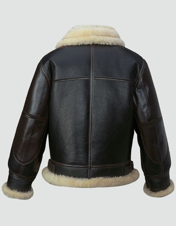 Mens Black Shearling B3 Flying Leather Jacket Mens Black Shearling B3 Flying Leather Jacket