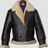 Mens Black Shearling B3 Flying Leather Jacket Mens Black Shearling B3 Flying Leather Jacket