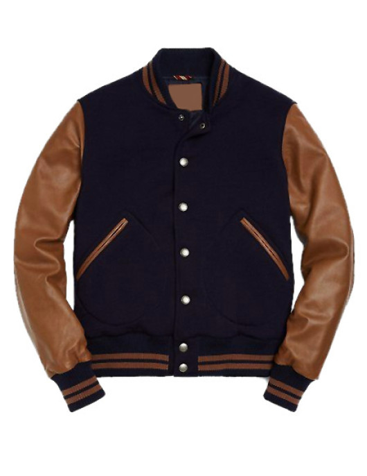 Mens Blue Varsity Jacket