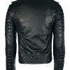 Mens Boda Skins Kay Michaels Leather Biker Jacket Black