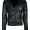 Mens Boda Skins Kay Michaels Leather Biker Jacket Black
