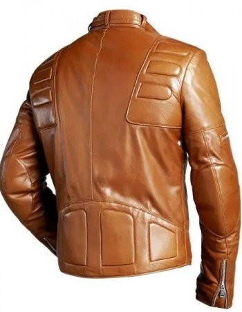Mens Brown Padded Leather Jacket Mens Brown Padded Leather Jacket