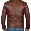 Mens Cognac Brown Motorcycle Distressed Leather Jacket Mens Cognac Brown Motorcycle Distressed Leather Jacket
