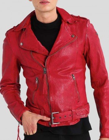 Mens Fashion Wear Leather Motorcycle Jacket
