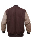 Mens Hotline Miami B Logo Varsity Wool Bomber Jacket