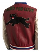 Mens J Hope Blind for Love Leather Bomber Jacket