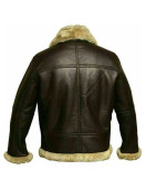 Mens RAF Bomber Ginger Sheepskin Leather Aviator Jacket