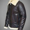 Mens RAF Sheepskin Leather Flying Jacket Dark Brown Mens RAF Sheepskin Leather Flying Jacket Dark Brown