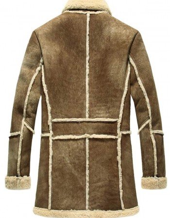  Mens Reacher Style Brown Suede Leather Coat