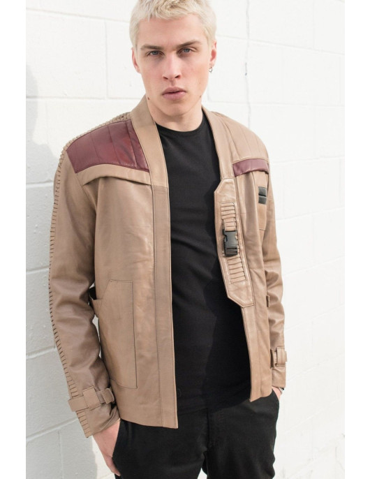 Mens Rebel Finn Light Brown Rebel Leather Jacket