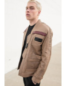 Mens Rebel Finn Light Brown Rebel Leather Jacket