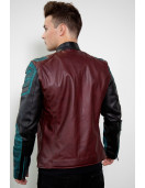 Mens Robin The Titans Leather Halloween Costume Jacket