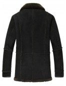 Mens Suede Leather Reacher Style Coat