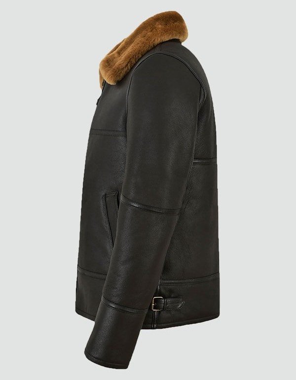 Mens Traditional Shearling Leather Jacket Mens Traditional Shearling Leather Jacket