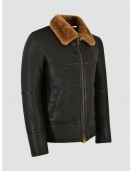 Mens Traditional Shearling Leather Jacket