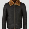 Mens Traditional Shearling Leather Jacket Mens Traditional Shearling Leather Jacket