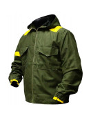 Mens Twenty One Green Hoodie Cotton Tracksuit Jacket