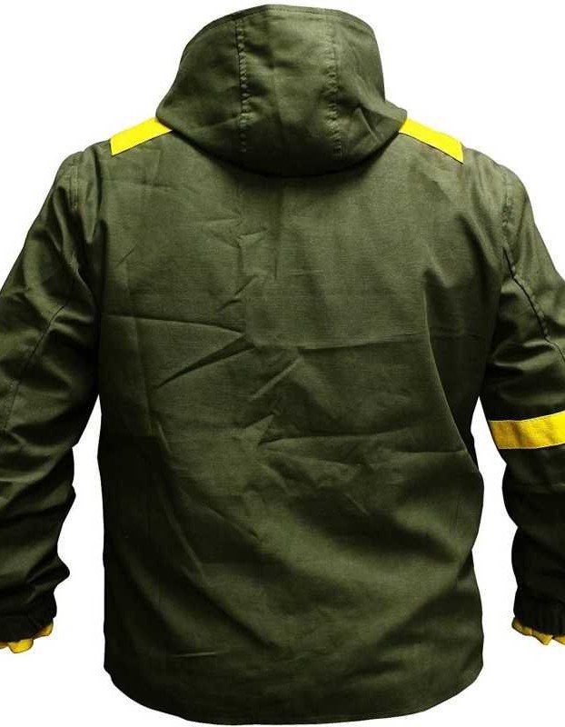 Mens Twenty One Green Hoodie Cotton Tracksuit Jacket