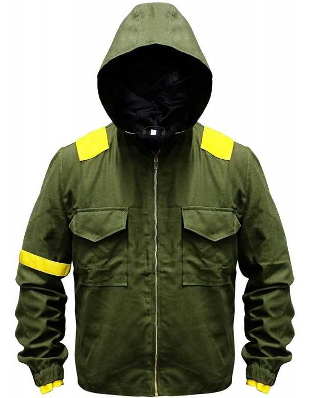 Mens Twenty One Green Hoodie Cotton Tracksuit Jacket