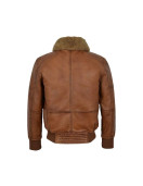 Men’s AIR Force Brown Fur Bomber Jacket