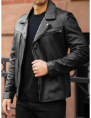 Men’s Authentic Black Motorcycle Leather Jacket