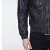 Men’s Bomber Black Jacket with Sherpa Collar Men’s Bomber Black Jacket with Sherpa Collar