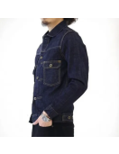 Men’s Buttoned Japanese Blue Jean Jacket