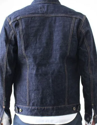 Men’s Buttoned Japanese Blue Jean Jacket Men’s Buttoned Japanese Blue Jean Jacket