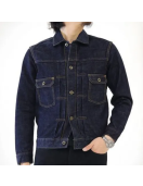 Men’s Buttoned Japanese Blue Jean Jacket