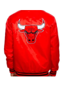 Men’s Chicago Bulls Red Satin Jacket