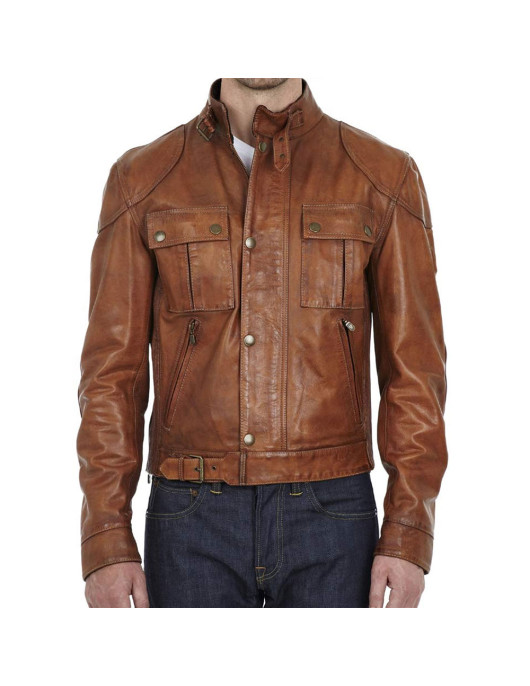 Men’s Gangster Leather Jacket