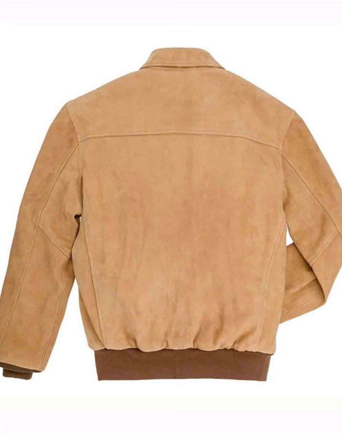 Men’s Gentleman Pilot A-2 Flight Brown Suede Jacket Men’s Gentleman Pilot A-2 Flight Brown Suede Jacket
