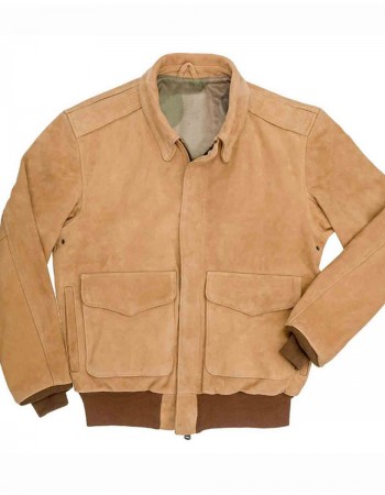 Men’s Gentleman Pilot A-2 Flight Brown Suede Jacket