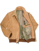 Men’s Gentleman Pilot A-2 Flight Brown Suede Jacket